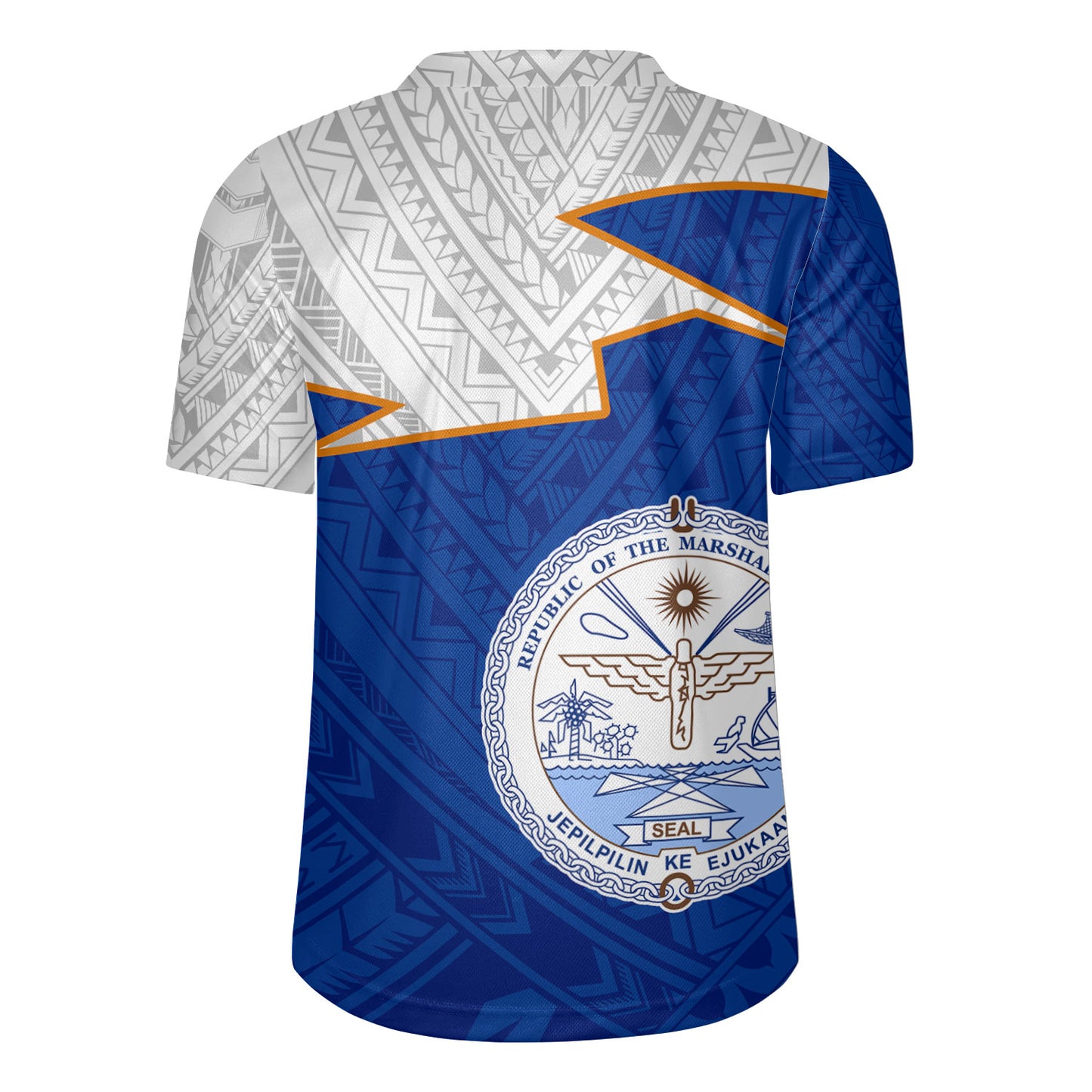 Marshall Islands Rugby Jersey Polynesian Tattoo Flag And Coat Of Arms