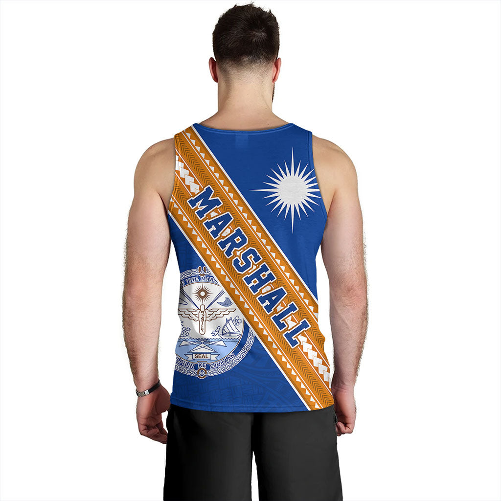 Marshall Islands Tank Top Flag And Coat Of Arms