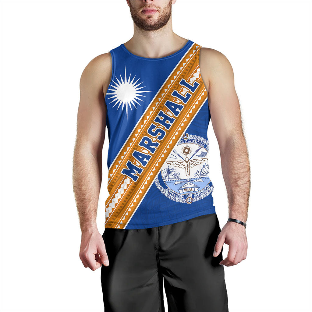 Marshall Islands Tank Top Flag And Coat Of Arms