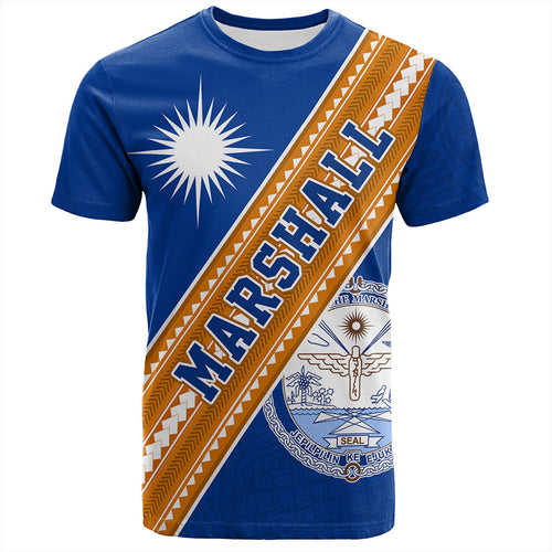 Marshall Islands T-Shirt Flag And Coat Of Arms