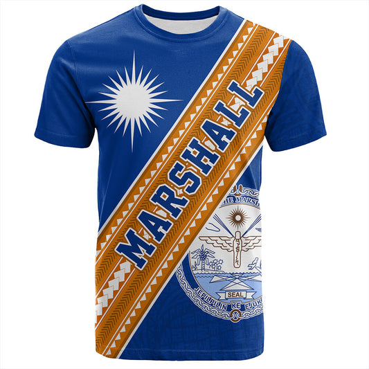 Marshall Islands T-Shirt Flag And Coat Of Arms