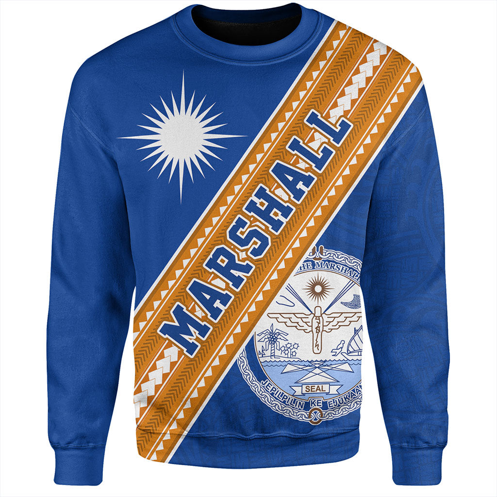 Marshall Islands Sweatshirt Flag And Coat Of Arms