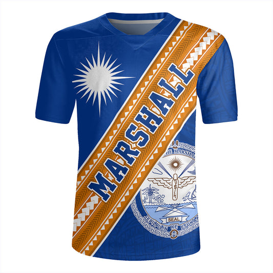 Marshall Islands Rugby Jersey Flag And Coat Of Arms