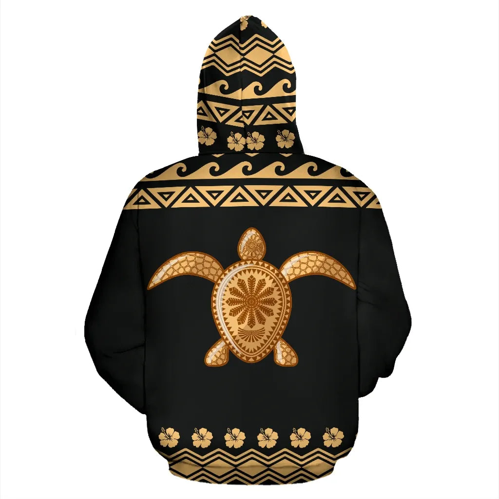 Maui All Over Hoodie - Polynesian Turtle Hoodie