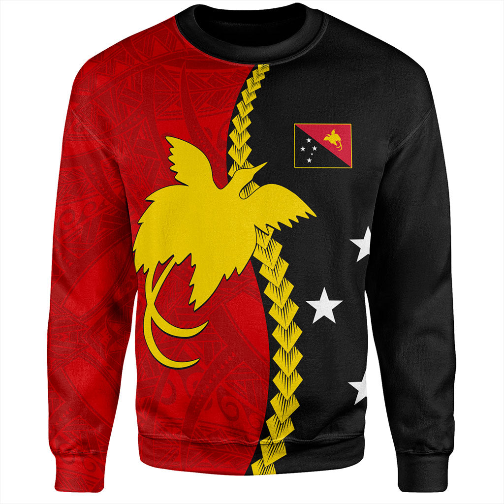 Papua New Guinea Sweatshirt Melanesian Tribal PNG Half Style