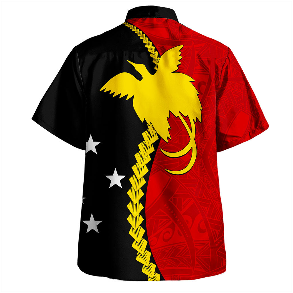 Papua New Guinea Hawaiian Shirt Tribal Tattoo PNG Gold