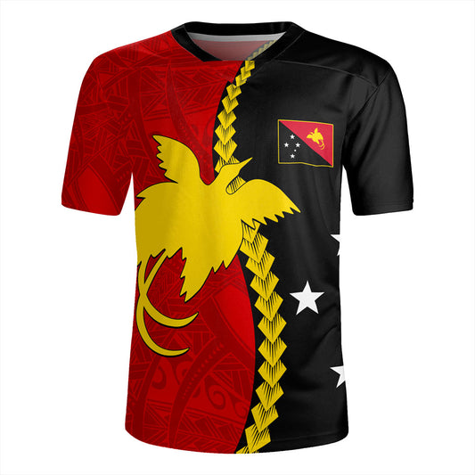 Papua New Guinea Rugby Jersey Melanesian Tribal PNG Half Style