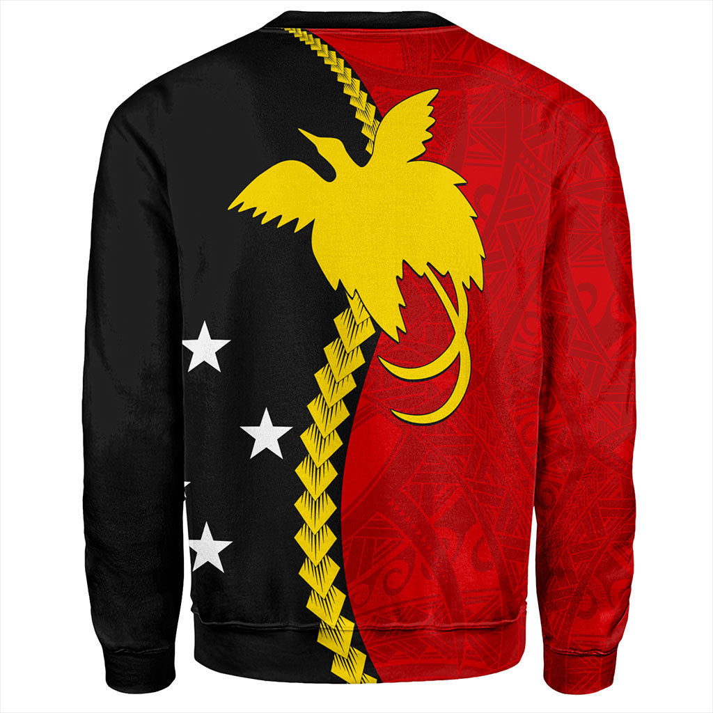 Papua New Guinea Sweatshirt Melanesian Tribal PNG Half Style