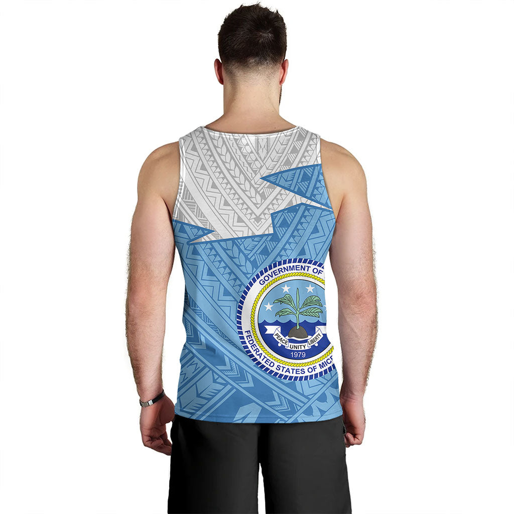 Federated States Of Micronesia Tank Top Polynesian Tattoo Flag And Coat Of Arms