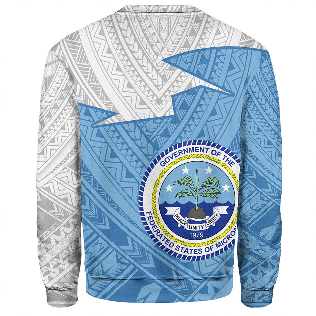 Federated States Of Micronesia Sweatshirt Polynesian Tattoo Flag And Coat Of Arms