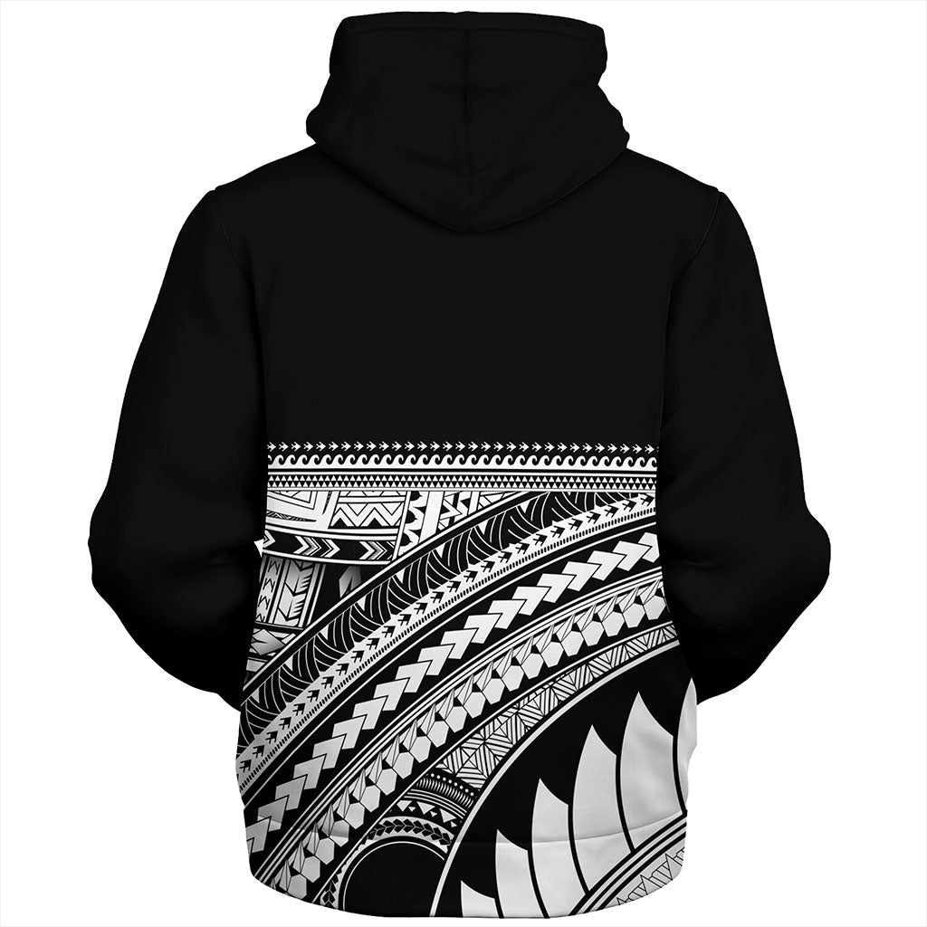 Guam Sherpa Hoodie Micronesian Map Tribal Style
