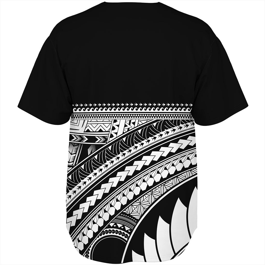 Guam Baseball Shirt Micronesian Map Tribal Style