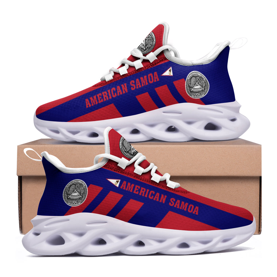 American Samoa Clunky Sneakers Sport Triple Style