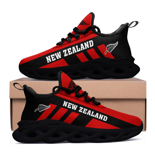 New Zealand Clunky Sneakers Sport Maori Flag Triple Style