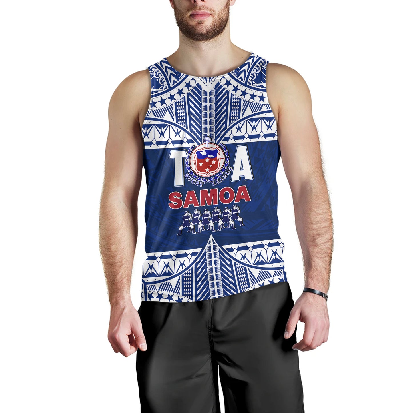 Toa Samoa Rugby Men Tank Top Siva Tau