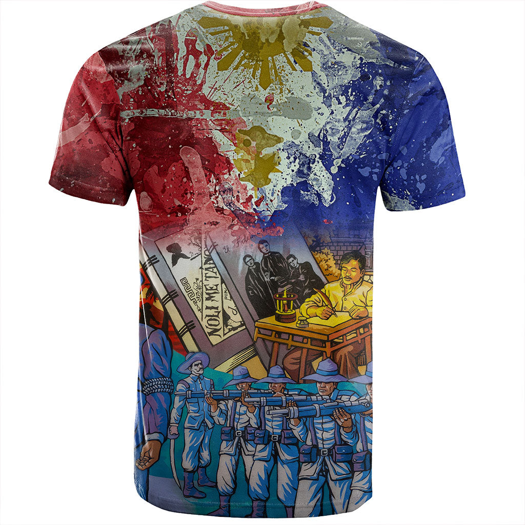 Philippines Filipinos T-Shirt National Heroes Dawring Art Style