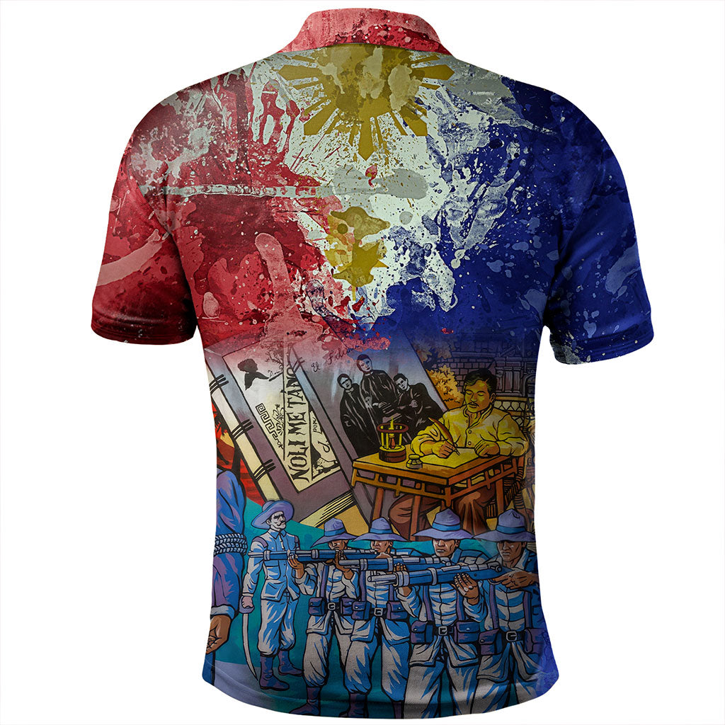 Philippines Filipinos Polo Shirt National Heroes Dawring Art Style