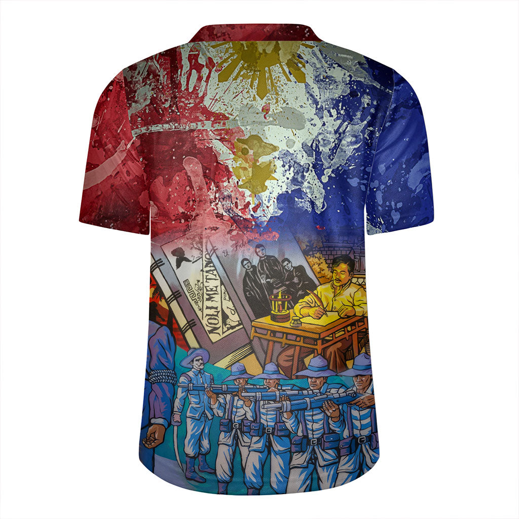Philippines Filipinos Rugby Jersey National Heroes Dawring Art Style