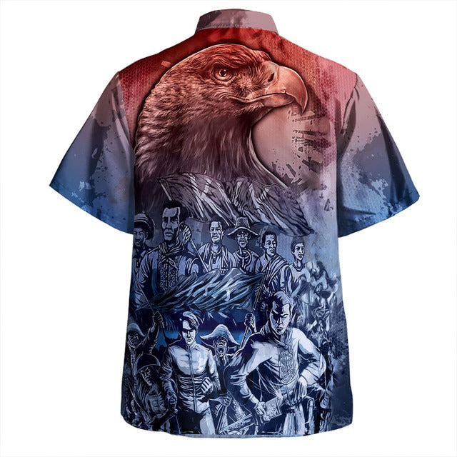 Philippines Filipinos Hawaiian Shirt National Heroes Sun Star With Eagle