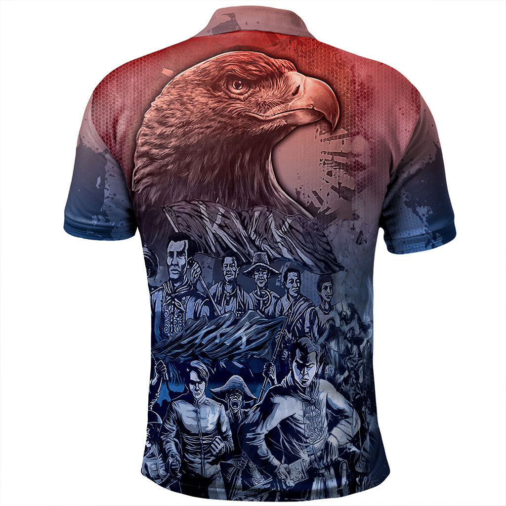 Philippines Filipinos Polo Shirt National Heroes Sun Star With Eagle