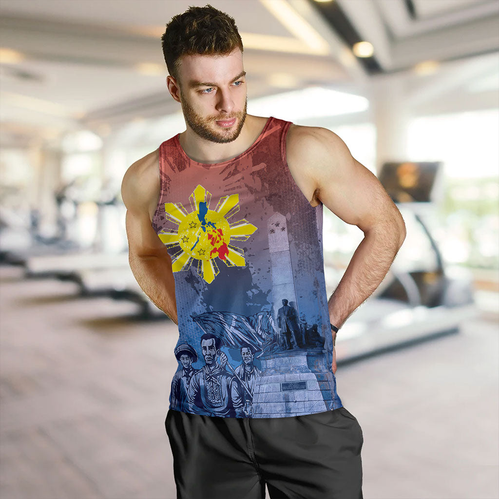 Philippines Filipinos Tank Top National Heroes Sun Star With Eagle