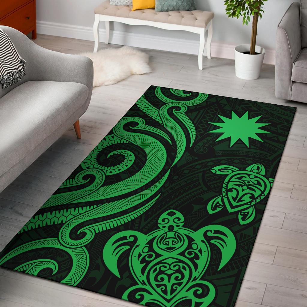 Nauru Area Rug - Green Tentacle Turtle