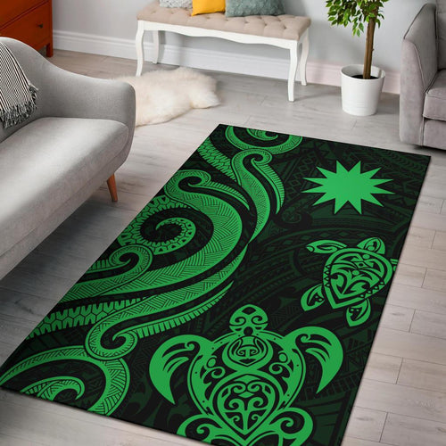 Nauru Area Rug - Green Tentacle Turtle