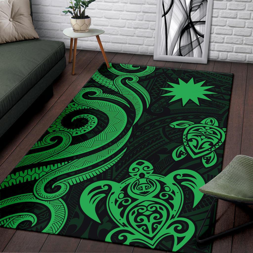 Nauru Area Rug - Green Tentacle Turtle