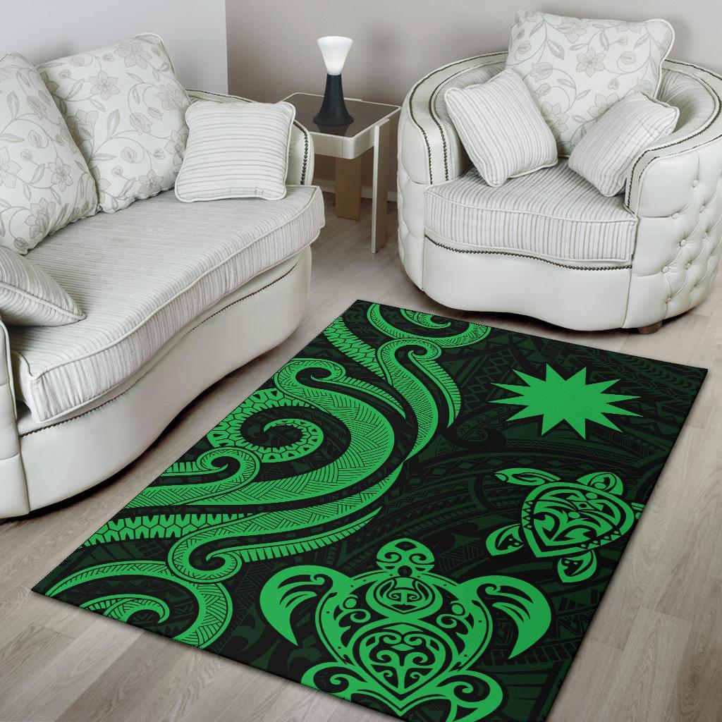 Nauru Area Rug - Green Tentacle Turtle