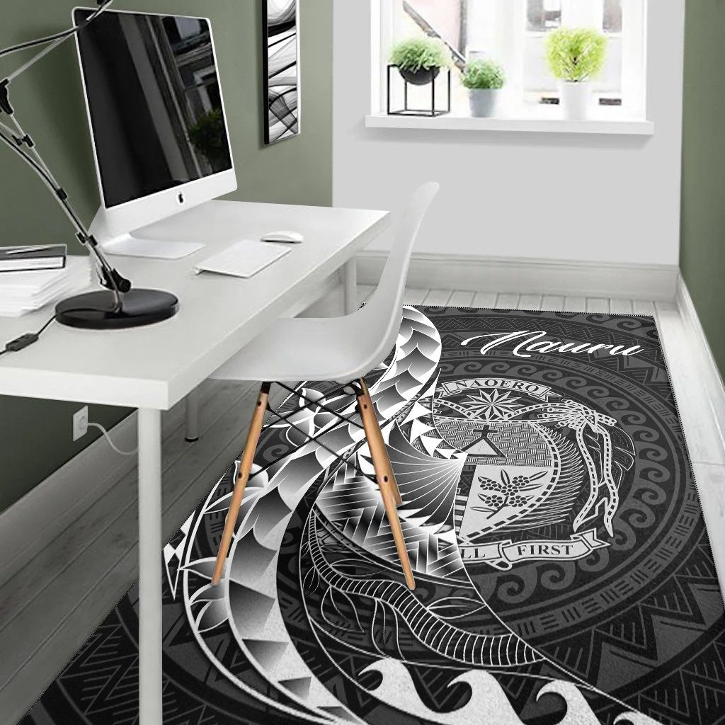 Nauru Area Rug - Polynesian Pattern Style