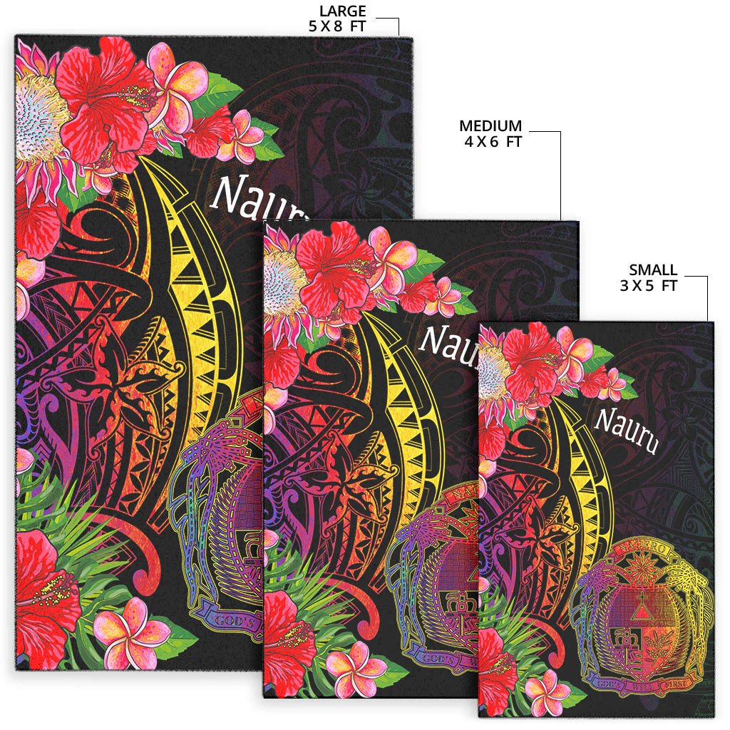 Nauru Area Rug - Tropical Hippie Style