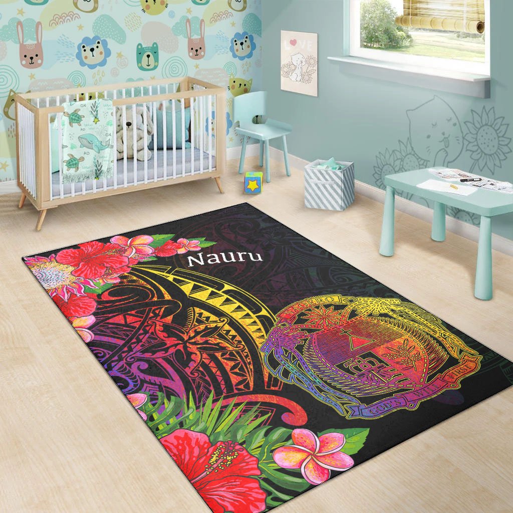 Nauru Area Rug - Tropical Hippie Style