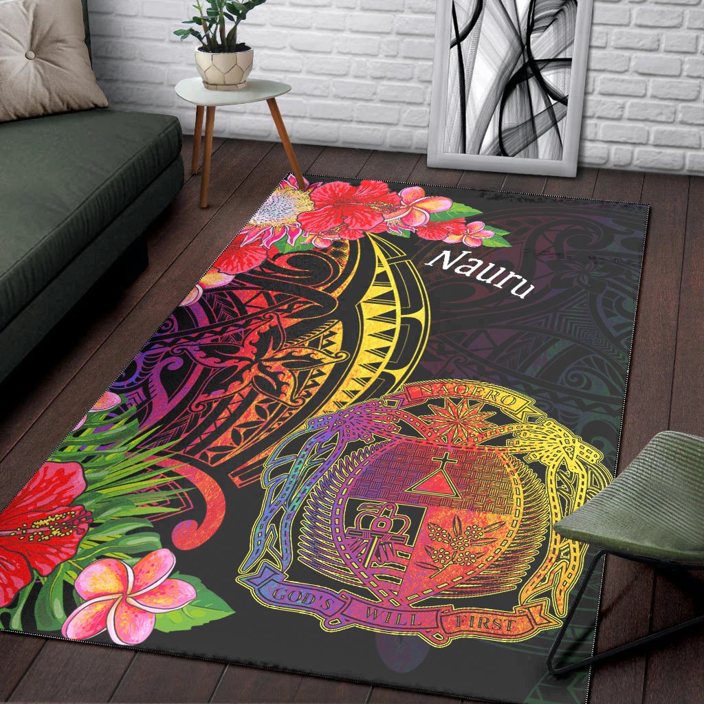 Nauru Area Rug - Tropical Hippie Style
