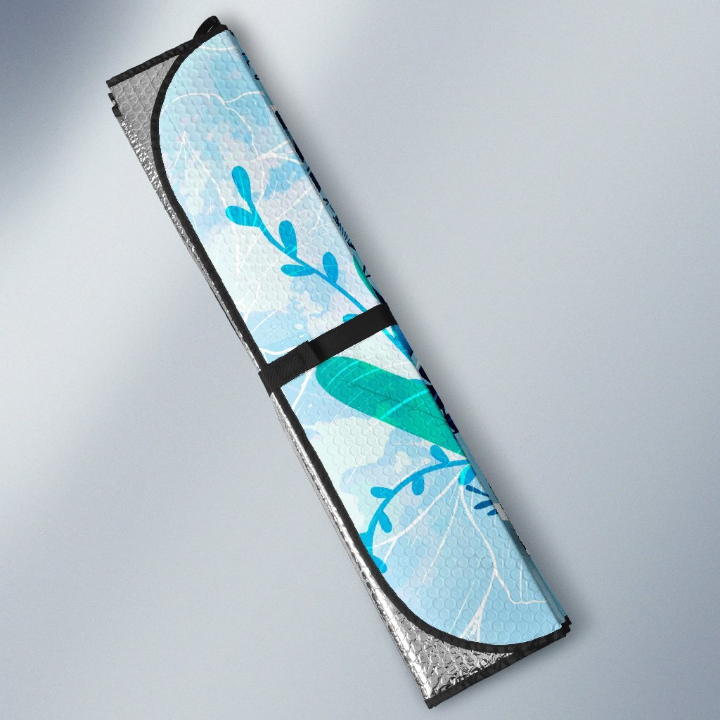 Nauru Auto Sun Shades - Custom Personalised Polynesian Turtle Under The Sea