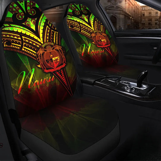 Nauru Car Seat Cover - Cross Style Reggae Color