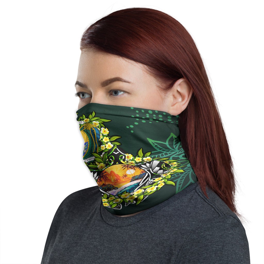 Nauru Crest Neck Gaiter - Ti Leaf Lei Turtle