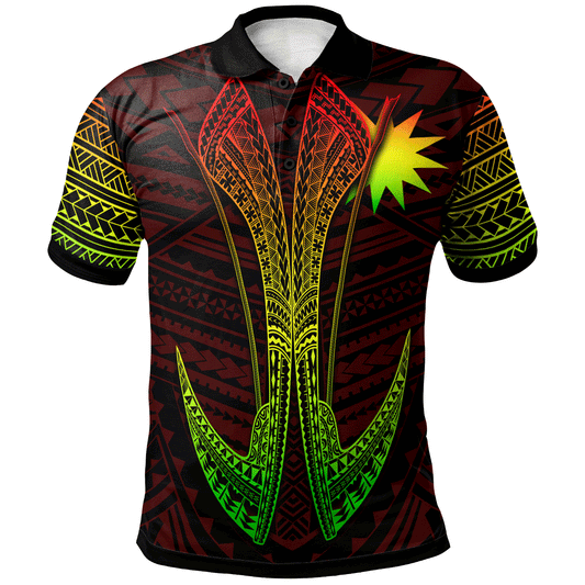 Nauru Custom Personalised Polo Shirt - Fish Hook Ver2