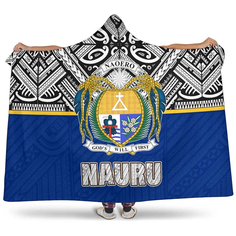 Nauru Hooded Blanket - Polynesian Design