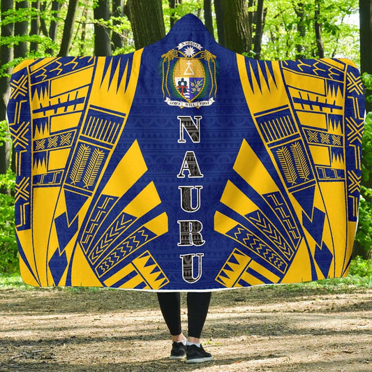 Nauru Hooded Blanket - Polynesian Tattoo Flag