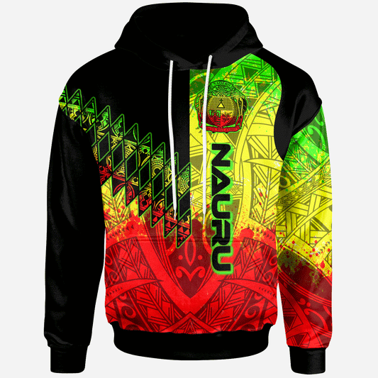 Nauru Hoodie - Reggage Color Symmetry Style