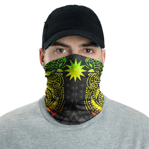 Nauru Neck Gaiter - Floral Tattoo Reggae