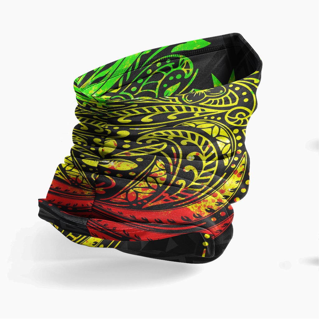 Nauru Neck Gaiter - Floral Tattoo Reggae