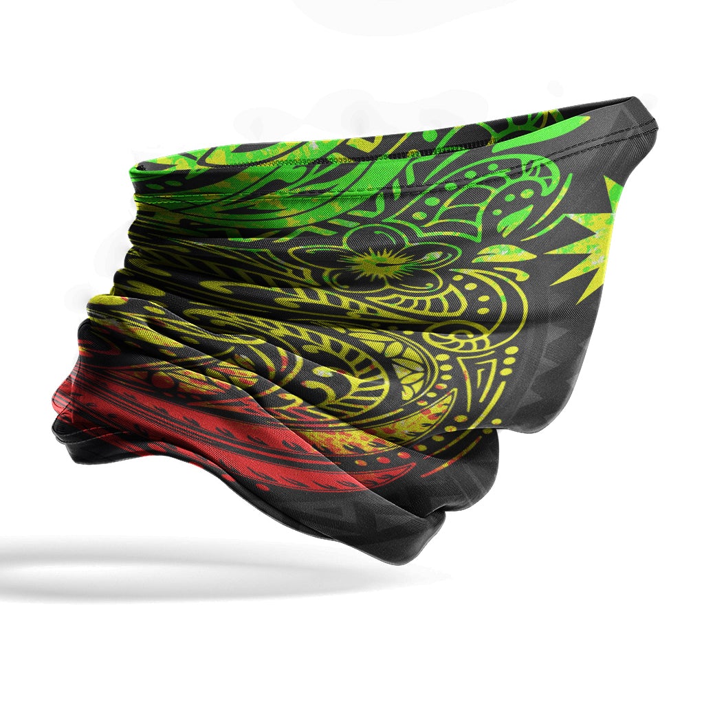 Nauru Neck Gaiter - Floral Tattoo Reggae