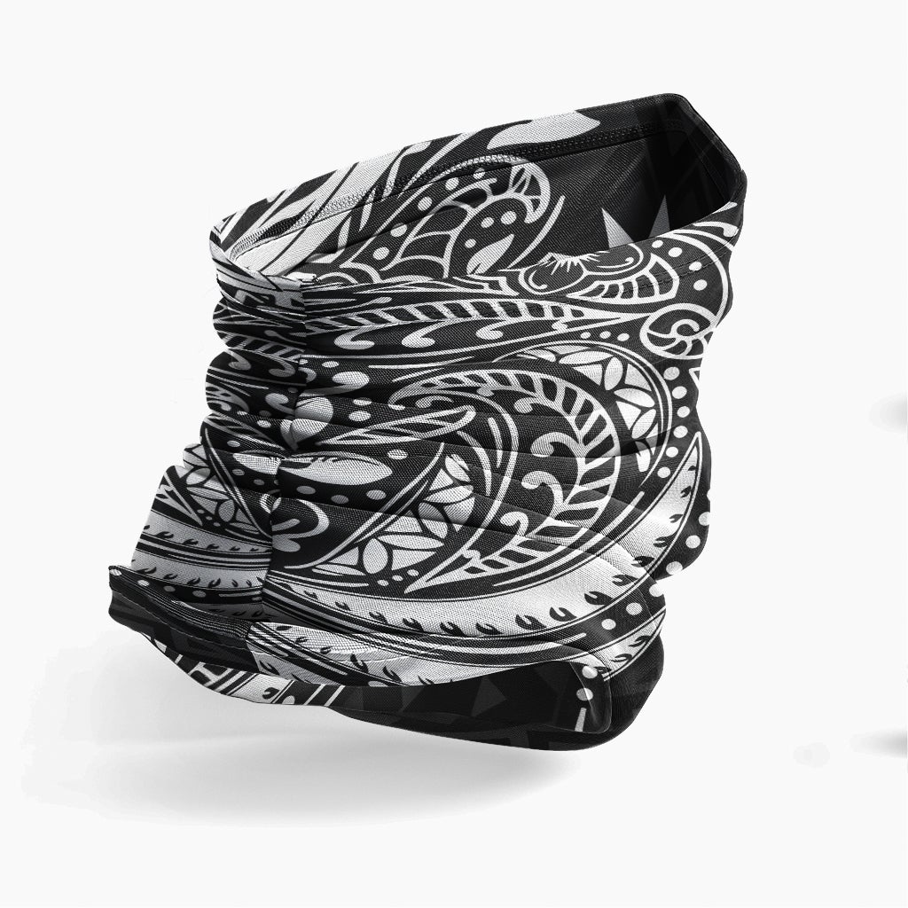 Nauru Neck Gaiter - Floral Tattoo White