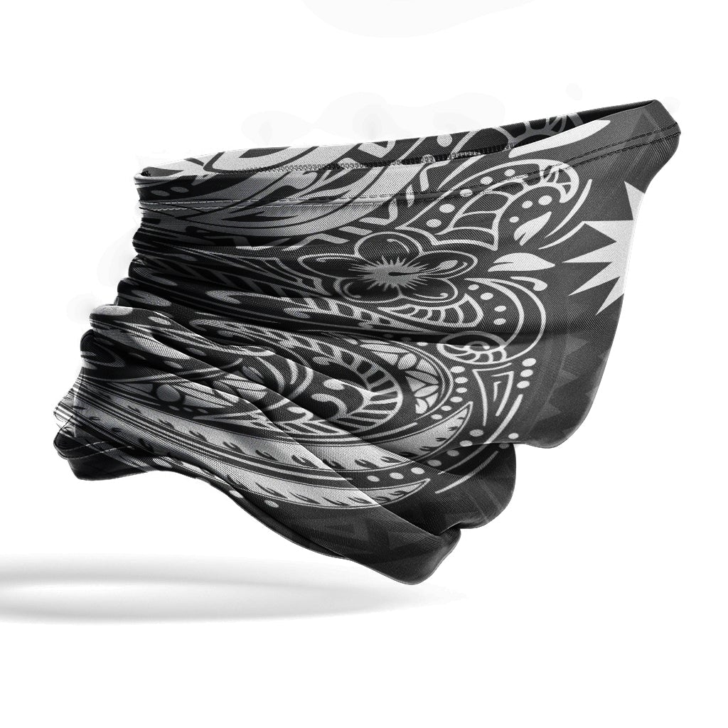 Nauru Neck Gaiter - Floral Tattoo White