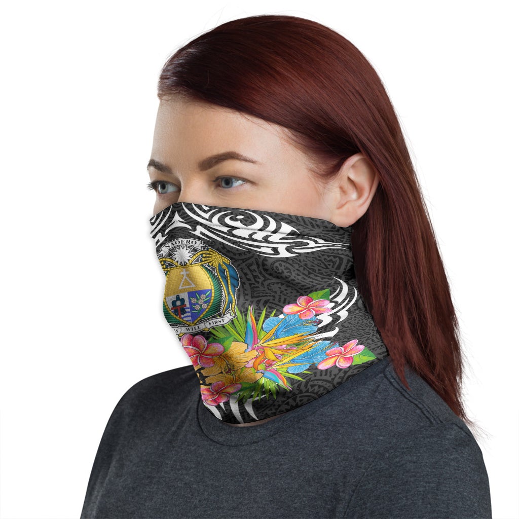 Nauru Neck Gaiter - Tribal Floral Pattern