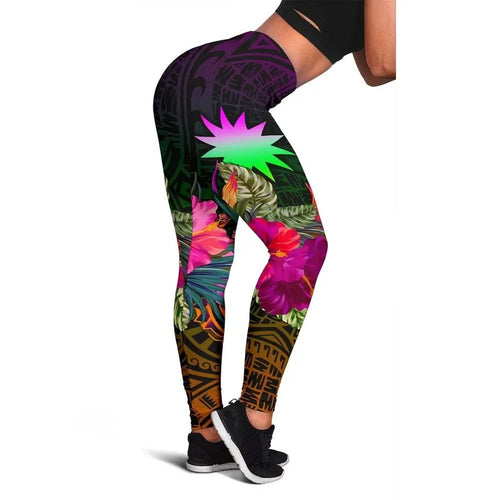 Nauru Personalised Legging - Summer Hibiscus
