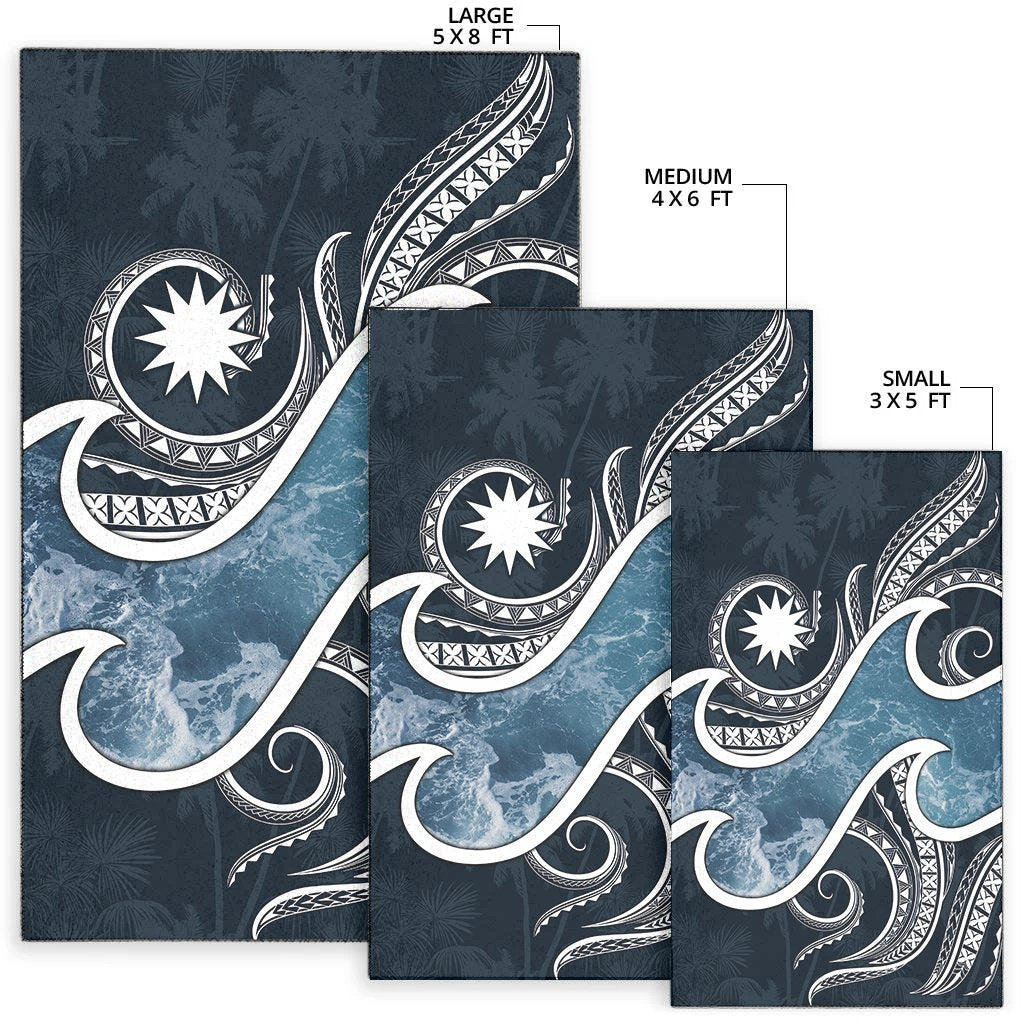 Nauru Polynesian Area Rug - Ocean Style