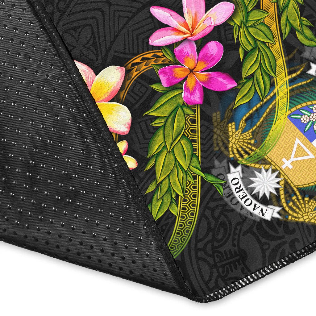Nauru Polynesian Area Rug - Plumeria Tribal