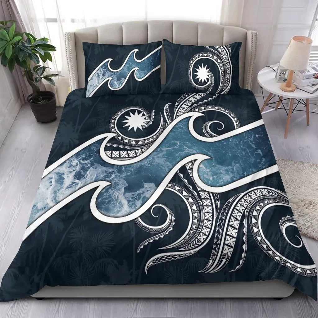 Nauru Polynesian Bedding Set - Ocean Style